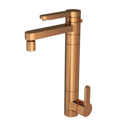 Misturador Monocomando Para Cozinha De Mesa Com Filtro Twin 2240 Red Gold Deca