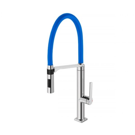 Misturador Monocomando Para Cozinha De Mesa Doc Cromada/azul Docol - Imagem principal - baee65b7-0bdb-4a97-aa1f-43bacf4c0500