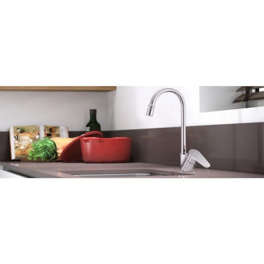 Misturador Monocomando Para Cozinha De Mesa Gali Bica Alta Cromada Docol - Imagem principal - 7739acb9-8352-4119-ad6b-20a78e49ac4d