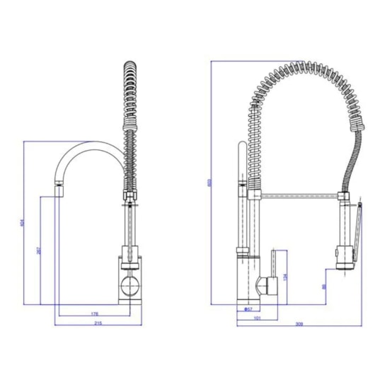 Misturador Monocomando Para Cozinha De Mesa Gourmet 2280 Cromada Deca - Imagem principal - 1fb6e40a-b02b-4a7f-b221-4350986e66d1