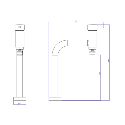 Misturador Monocomando Para Cozinha De Mesa Link Bica Alta Cromado Deca - Imagem principal - 17a8c696-e990-404f-ad28-8730fc755e29