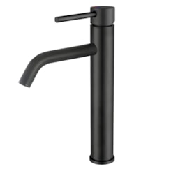 Misturador Monocomando Para Lavatório Bica Alta Black Matte Drop