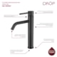 Misturador Monocomando Para Lavatório Bica Alta Black Matte Drop - 9a09d414-9ba4-4b96-8dbc-c4a6db979799
