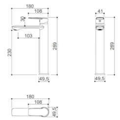 Misturador Monocomando Para Lavatório Bica Alta Kr679n Cromado