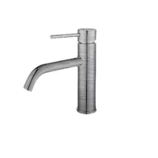 Misturador Monocomando Para Lavatório Bica Baixa Aço Escovado Drop - Imagem principal - 3e19665c-e02a-4474-b03a-d6d984fe7194