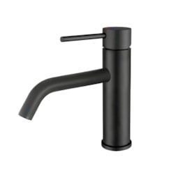 Misturador Monocomando Para Lavatório Bica Baixa Black Matte Drop