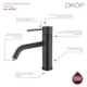 Misturador Monocomando Para Lavatório Bica Baixa Black Matte Drop - 9da24aba-eee4-47f4-b1e3-f9f42f497c56