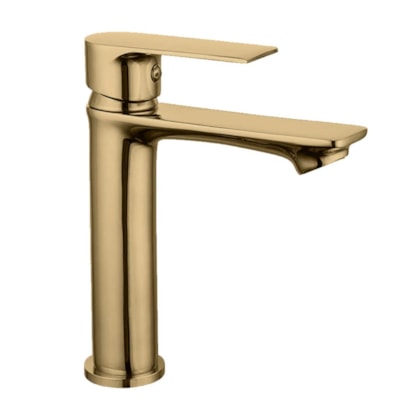 Misturador Monocomando Para Lavatório Bica Baixa Kr675n Champagne Matte Kromma