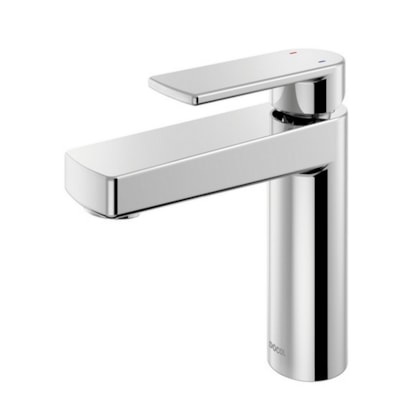 Misturador Monocomando Para Lavatório De Mesa Argon Bica Baixa Cromada Docol