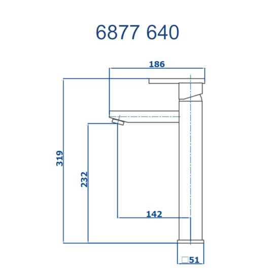 Misturador Monocomando Para Lavatório De Mesa Bica Alta Eros 6877 Bk640 Preto Fosco Fani Metais - Imagem principal - 19b871ce-1896-4325-8d99-f9154b7b4258