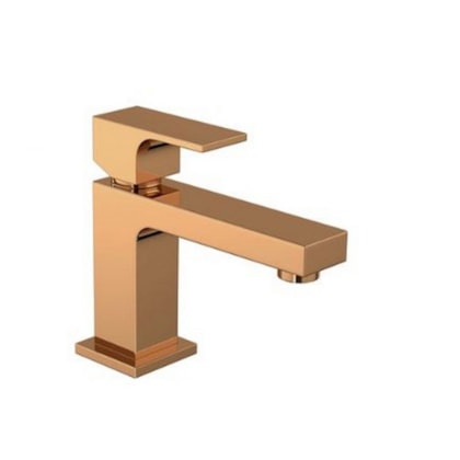 Misturador Monocomando Para Lavatório De Mesa Bica Baixa Unic 2875 Red Gold Deca