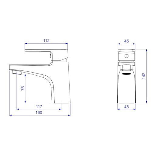 Misturador Monocomando Para Lavatório De Mesa Bica Baixo Level Cromado Deca - Imagem principal - 0f70af62-e166-4633-893e-bc343a261f29