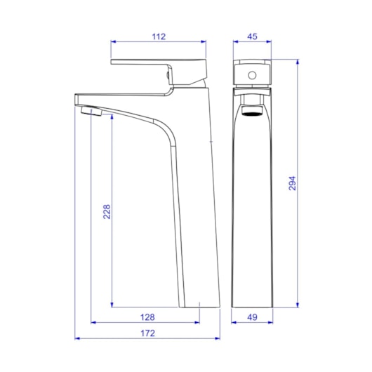 Misturador Monocomando Para Lavatório De Mesa Level Bica Alta 2885 Cromado Deca - Imagem principal - 479c0515-5d61-4f88-a931-e5f54299f546