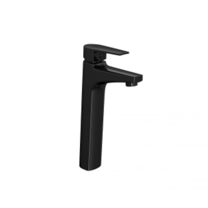 Misturador Monocomando Para Lavatório De Mesa Level Bica Alta Black Noir Deca