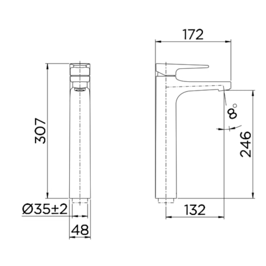 Misturador Monocomando Para Lavatório De Mesa Lift Bica Alta Cromado Docol - Imagem principal - 17fe277a-e385-40db-9dd0-5b12a346710d