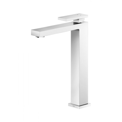 Misturador Monocomando Para Lavatório De Mesa New Edge Bica Alta Cromado Docol