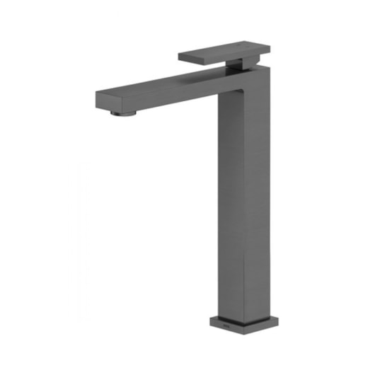 Misturador Monocomando Para Lavatório De Mesa New Edge Bica Alta Grafite Escovado Docol - Imagem principal - c252cdb3-21e1-4ecb-9119-bd49b4f94624