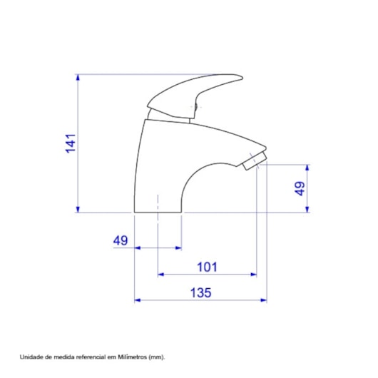 Misturador Monocomando Para Lavatório De Mesa Smart Bica Baixa 2875 Cromado Deca - Imagem principal - 8af7922b-4438-43a4-b61b-ab999cf76188