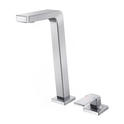 Misturador Monocomando Para Lavatório De Mesa Vougan Bica Alta Cromada Docol