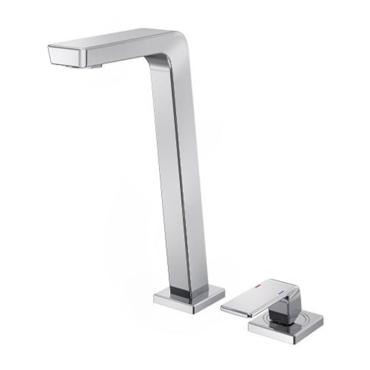 Misturador Monocomando Para Lavatório De Mesa Vougan Bica Alta Cromada Docol - Imagem principal - b212ebc7-1cf8-4297-b287-e0680390be39