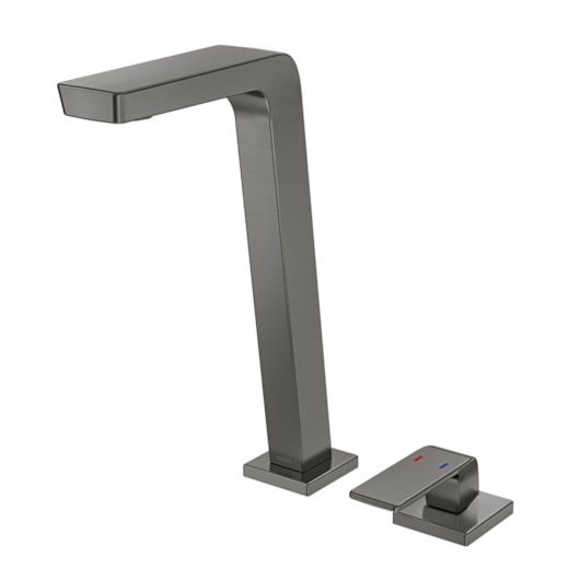 Misturador Monocomando Para Lavatório De Mesa Vougan Bica Alta Grafite Escovado Docol - Imagem principal - b6f72bd8-d575-4c81-973f-0eb2ed10b055