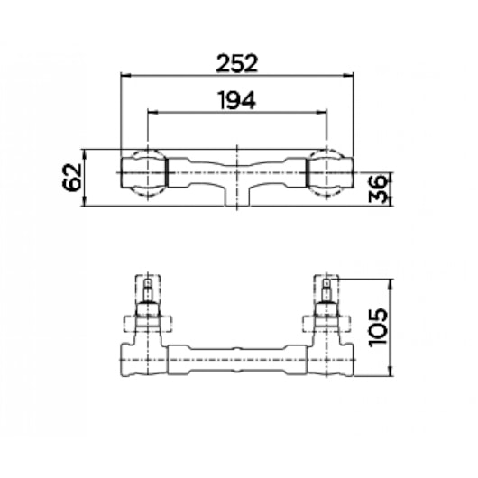Misturador Para Chuveiro Sóldavel De Acionamento Rotativo Docolbase Docol - Imagem principal - 60f44fdf-5927-4126-893e-1988043c9491
