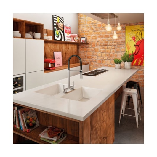 Misturador Para Cozinha De Mesa Bica Alta Doc Chrome/black Docol - Imagem principal - 5afab6c2-28e1-4998-83d9-ee653ef3677d