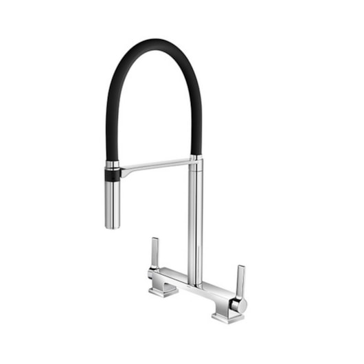 Misturador Para Cozinha De Mesa Bica Alta Doc Chrome/black Docol - Imagem principal - 8fd12411-5d2c-477b-a5ef-3750652eba45