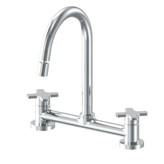 Misturador Para Cozinha De Mesa Nova Ella Cross Cromado Fabrimar DN15 - Imagem principal - 7c0f4a32-f9c1-4515-8c0d-94f967072be4