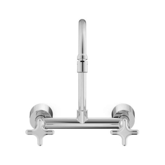 Misturador Para Cozinha De Parede Bica Media Cross Cromado Celite - Imagem principal - 06279094-323d-495a-838e-e5bbd915fff8