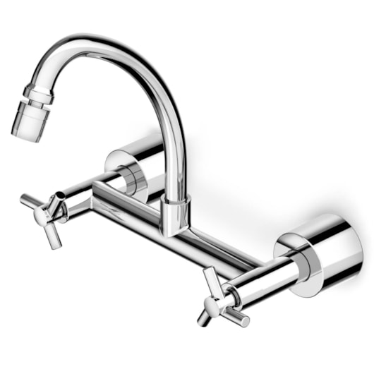 Misturador para Cozinha de Parede Cromado Celite - Imagem principal - 215ba305-1f30-4c62-964a-c01528625a6f