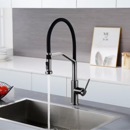 Misturador Para Cozinha Magnetico 3 Vias Grafite Lexxa