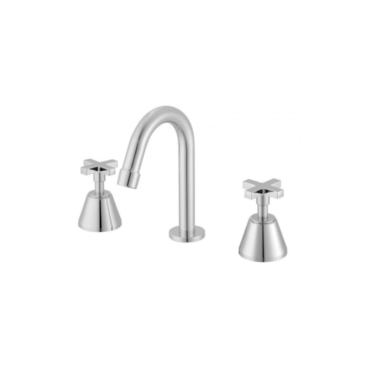 Misturador Para Lavatório De Mesa Bica Alta 1878 C22 1/4 Volta Nya Cromado Meber - Imagem principal - 9f81b034-ea02-4d5a-b89a-b9647b4c08b2