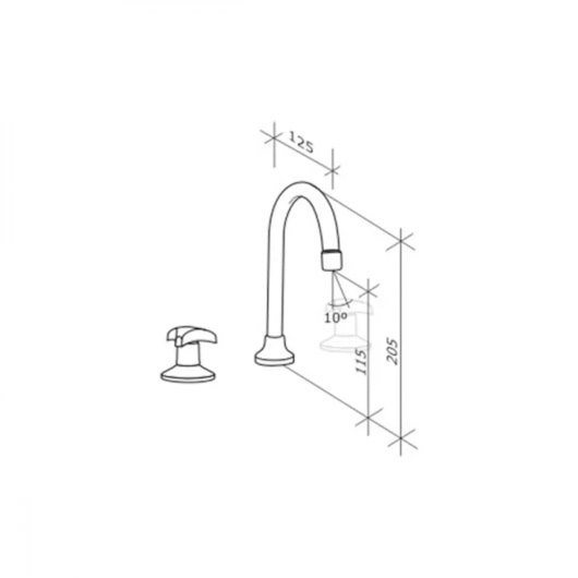 Misturador Para Lavatório De Mesa Bica Alta Aquarius Cromado Fabrimar - Imagem principal - 02c53b91-54f3-4c73-8887-815992d9ca5c
