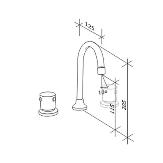 Misturador Para Lavatório De Mesa Bica Alta Ascot Cromado Fabrimar - Imagem principal - 2d09d9b3-67c5-4d76-bb10-034cdcfcd60a