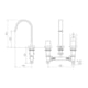 Misturador Para Lavatório de Mesa Bica Alta Axiom Slim 1878 52 Dourado Matte Meber - eb110225-f85e-46c5-9532-850d9fd3cb60