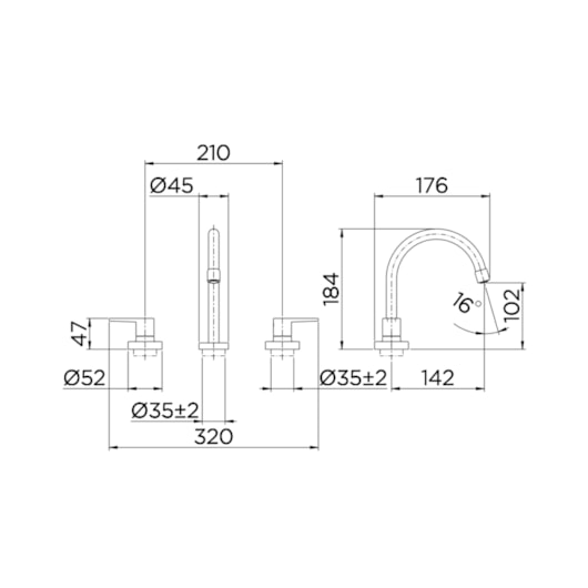 Misturador Para Lavatório De Mesa Bica Alta Gali Cromado Docol - Imagem principal - 2d78780d-e6f1-4332-ba44-53fcfeb17f51