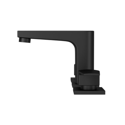 Misturador Para Lavatório De Mesa Bica Baixa Dn15 Level Black Mate Deca - Imagem principal - 1ce6742c-4b00-45d4-a3db-5128c370b09e