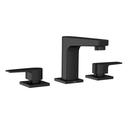 Misturador Para Lavatório De Mesa Bica Baixa Dn15 Level Black Mate Deca