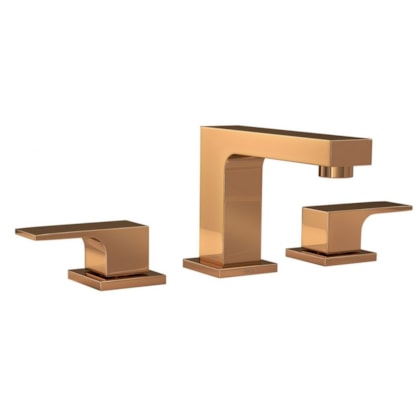 Misturador Para Lavatório De Mesa Bica Baixa Unic 1875 Red Gold Deca