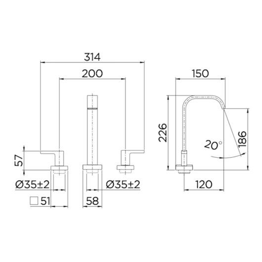 Misturador Para Lavatório De Mesa Breezy Cromada Docol - Imagem principal - 1ade668e-5af7-49fc-b6ba-7914c1093fd9