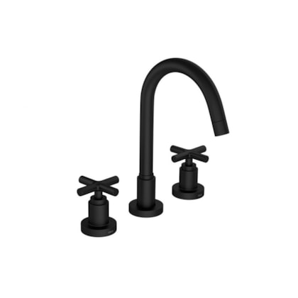 Misturador Para Lavatório De Mesa Duna Clássica Bica Alta Black Matte Deca