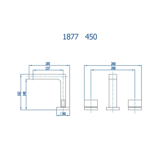 Misturador Para Lavatório De Mesa Horus 450 Bica Alta Preto Fosco Fani - Imagem principal - 9d221215-0ec2-464b-b61f-4b8e07737d30