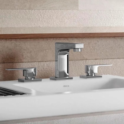 Misturador Para Lavatório De Mesa Level Bica Baixa Cromado Deca
