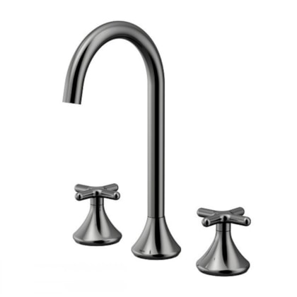Misturador Para Lavatório De Mesa Liss 290 Bica Alta Grafite Polido Docol