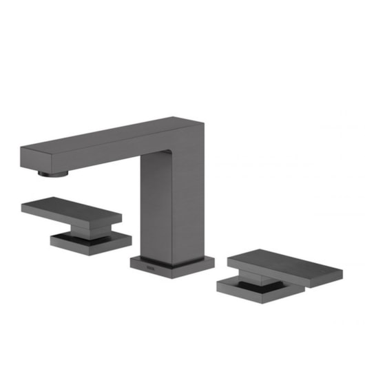 Misturador Para Lavatório De Mesa New Edge Bica Baixa Grafite Escovado Docol - Imagem principal - efe65f8e-7980-4501-9930-298ff9f1b638
