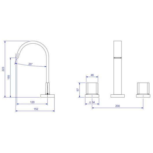 Misturador Para Lavatório De Mesa Polo Bica Alta 1877 Cromado Deca - Imagem principal - 2de28a22-536a-4452-9459-a578750c4da7