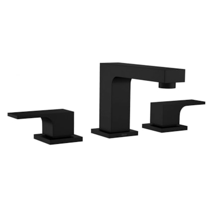 Misturador Para Lavatório De Mesa Unic Bica Baixa Black Matte Deca