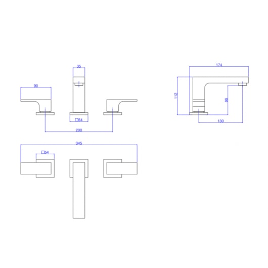 Misturador Para Lavatório De Mesa Unic Gold Deca - Imagem principal - 249840ad-996a-47e4-bc5a-1fcb0af58518