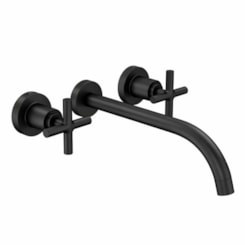 Misturador Para Lavatório De Parede Bica Baixa Duna Clássica 1878 Black Matte Deca